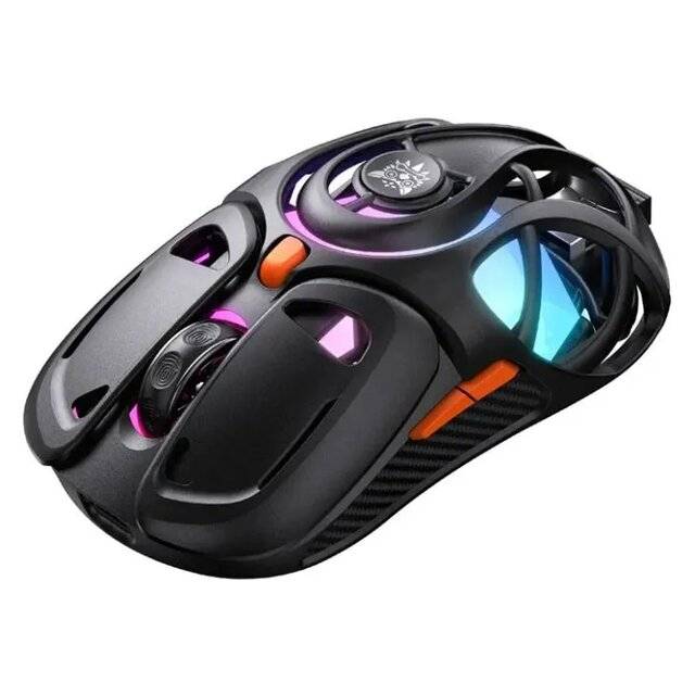 Onikuma DM02 RGB Wireless Mouse (Black) - صورة 3