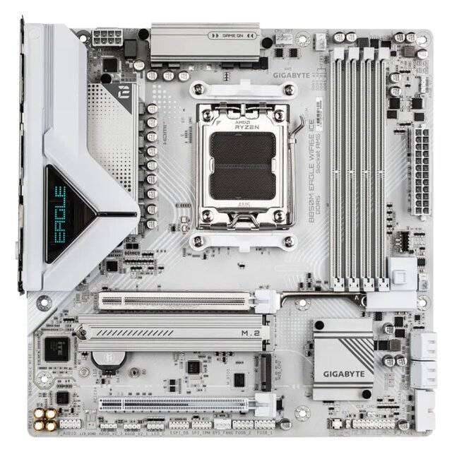 Gigabyte B850M Eagle WiFi 6E Ice AMD DDR5 Motherboard - صورة 2