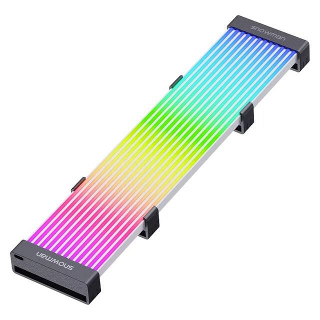 Snowman A40 24 Pin ARGB Strip [No Cable] (Black)