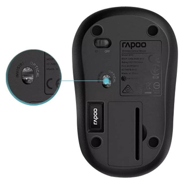 Rapoo M10 plus Wireless Mouse - صورة 3