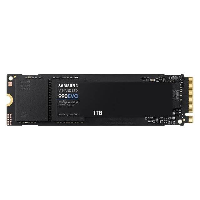 Samsung 990 EVO 1TB [5000MB/s] PCIe 4.0 x4 / 5.0 x2 NVMe M.2 SSD