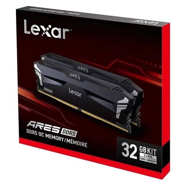 Lexar 32GB (2×16GB) 7200MT/s XMP/EXPO DDR5 RAM - صورة 3