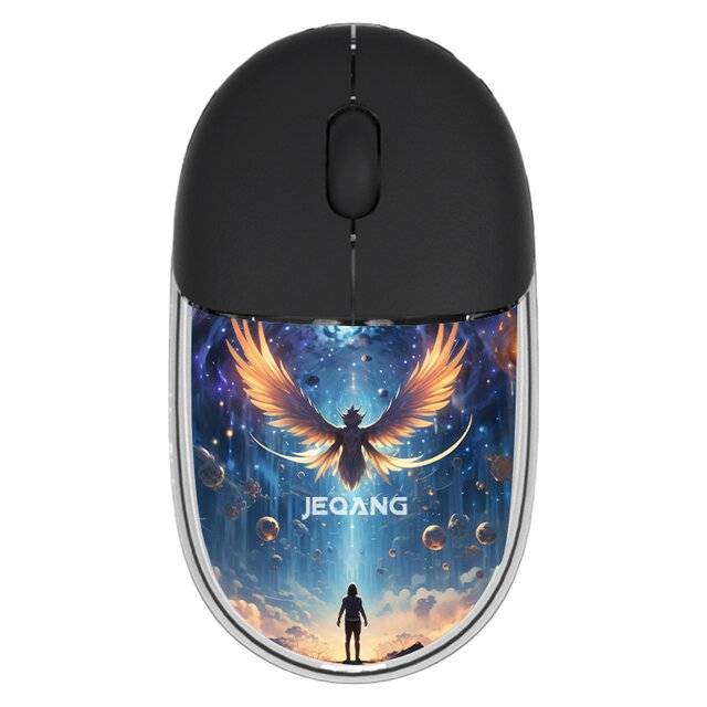 JEQANG JW‑D236 Wireless Mouse BT‑2.4GHz (Black)