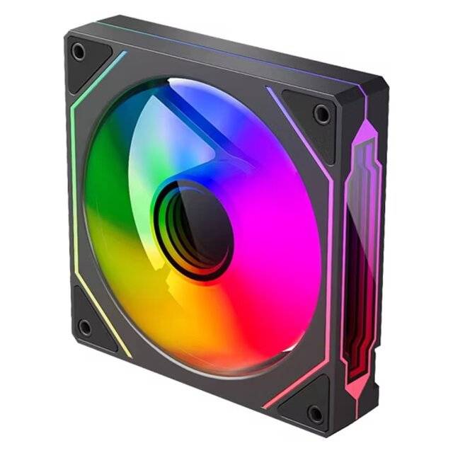12CM Computer Cooling Fan LJ‑4PRO‑R (Black)